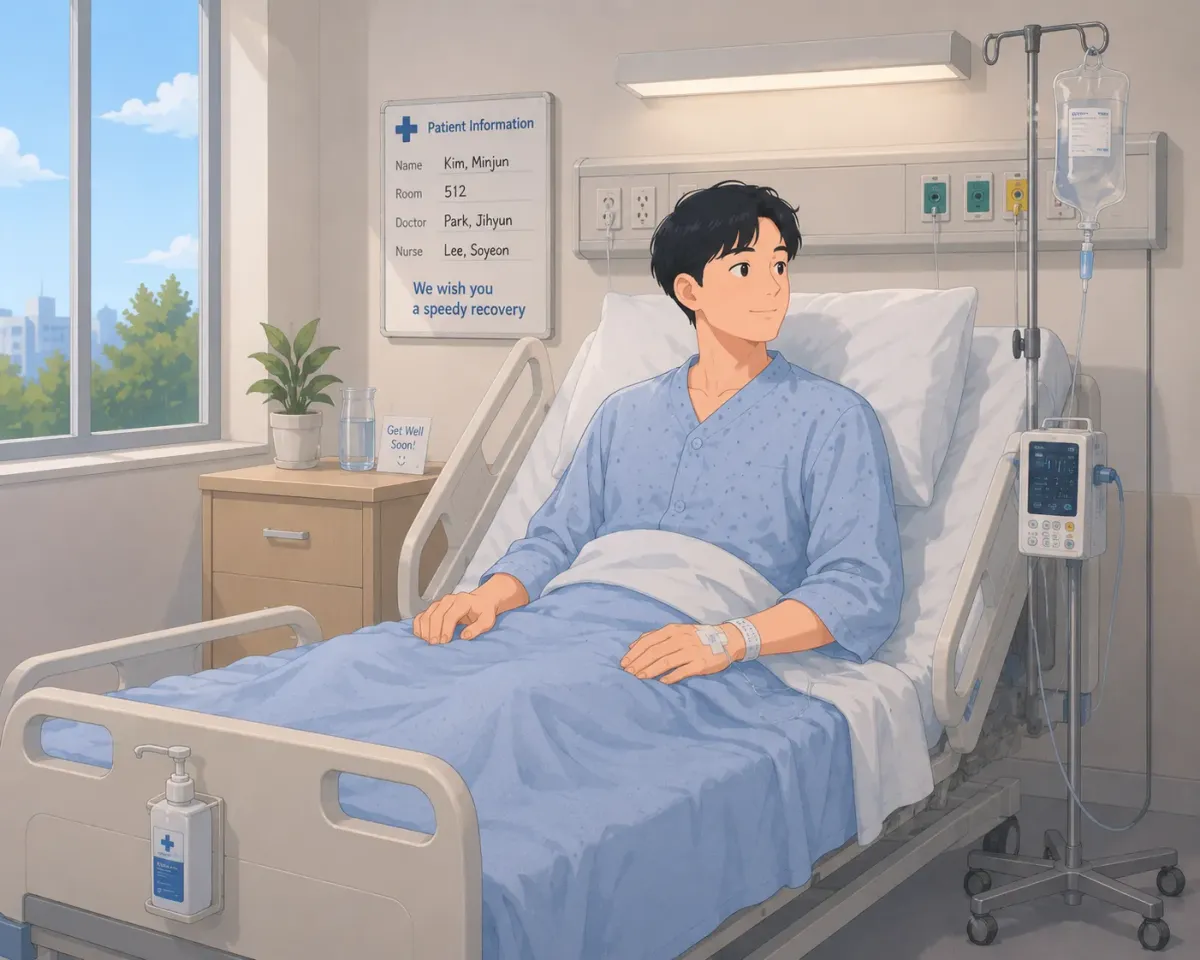 해외 근무 중 사고·질병으로 병원 입원하는 모습